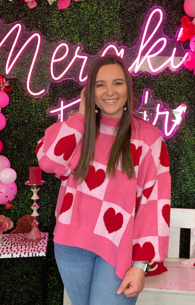 Layers of Love Heart Sweater