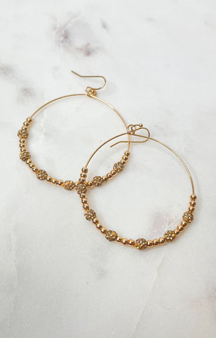 Dainty Gold Circle Earrings