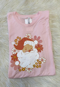 Pink Jolly Santa Tee