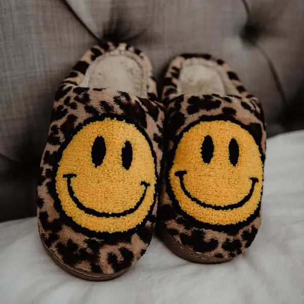 Happy Leopard Slippers