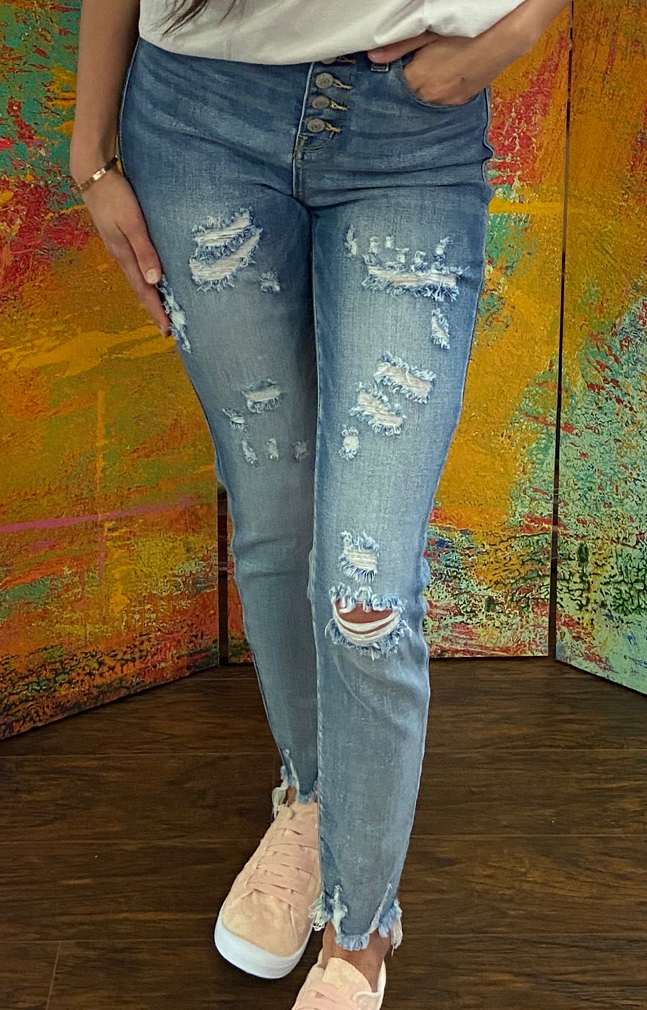 Judy Blue High-Rise Button Fly Jeans