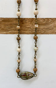 Crystal Pendant Drop Necklace
